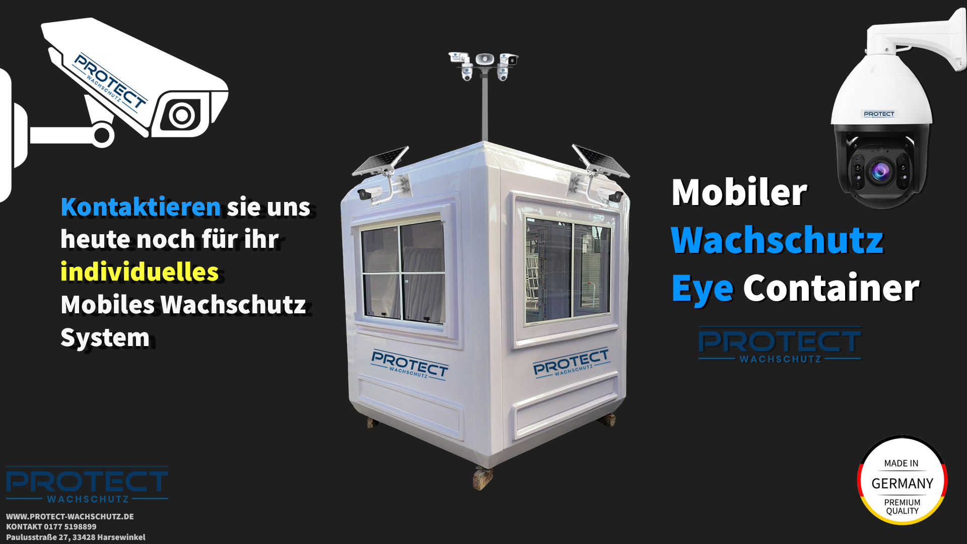 Mobiler Wachschutz Eye Container